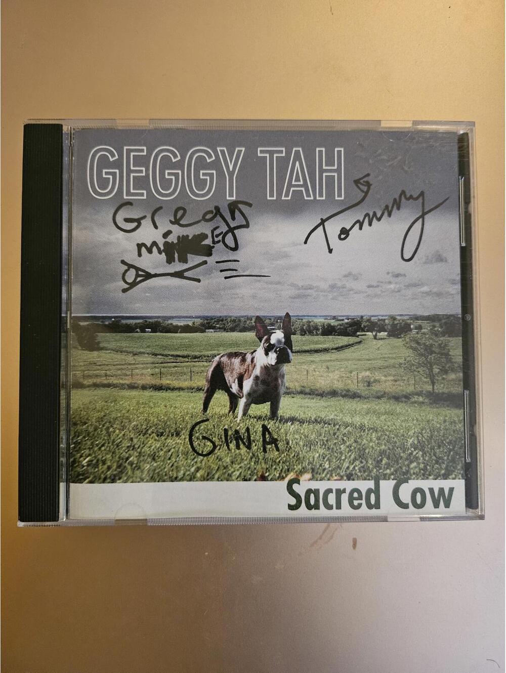 Autographed - Geggy Tah - Sacred Cow - CD 1996 Alternative Rock - EUC